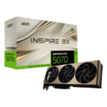 MSI GeForce RTX 5070 12G INSPIRE 3X OC | NVIDIA | 12 GB | GeForce RTX 5070 | GDDR7 | HDMI portu skaits: 1 | PCI Express Gen 5