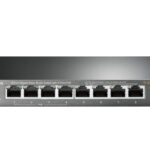 TP-LINK | Интеллектуальный коммутатор | TL-SG108PE | Веб-управление | Настольный | Количество портов Gigabit Ethernet (медный) - 4 | Количество портов PoE+ - 4 | Тип блока питания - Внешний | Гарантия 36 месяцев