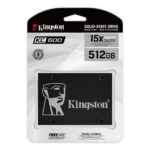 Kingston | KC600 | 512 GB | SSD form factor 2.5 | Solid-state drive interface SATA | Read speed 550 MB/s | Write speed 520 MB/s