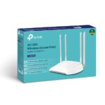 TP-LINK | Точка доступа | TL-WA1201 | 802.11ac | 2,4 ГГц/5 ГГц | 300+867 Мбит/с | 10/100/1000 Мбит/с | Порты Ethernet LAN (RJ-45) 1 | MU-MiMO Да | PoE нет | Тип антенны 4 Фиксированная Высокопроизводительная | Нет — изображение 3