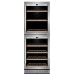 Caso | Wine cooler | WineChef Pro 126-2D | Energy efficiency class G | Showcase | Free standing | Bottles capacity Up to 126 bottles | Cooling type  Compressor technology | Stainless steel