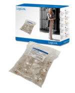 Logilink | MP0002 | CAT5e Modular PlugSuitable for 8P8C Round CablePlug unshieldedGold-plated contacts | Transparent - Image 3