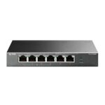 TP-LINK | Коммутатор | TL-SF1006P | Неуправляемый | Настольный | Количество портов 10/100 Мбит/с (RJ-45): 6 | Количество портов PoE+: 4 | Тип блока питания: Внешний