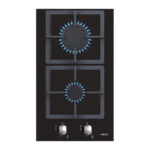 CATA | Hob | SCI 3002 BK | Gas on glass | Number of burners/cooking zones 2 | Rotary knobs | Black