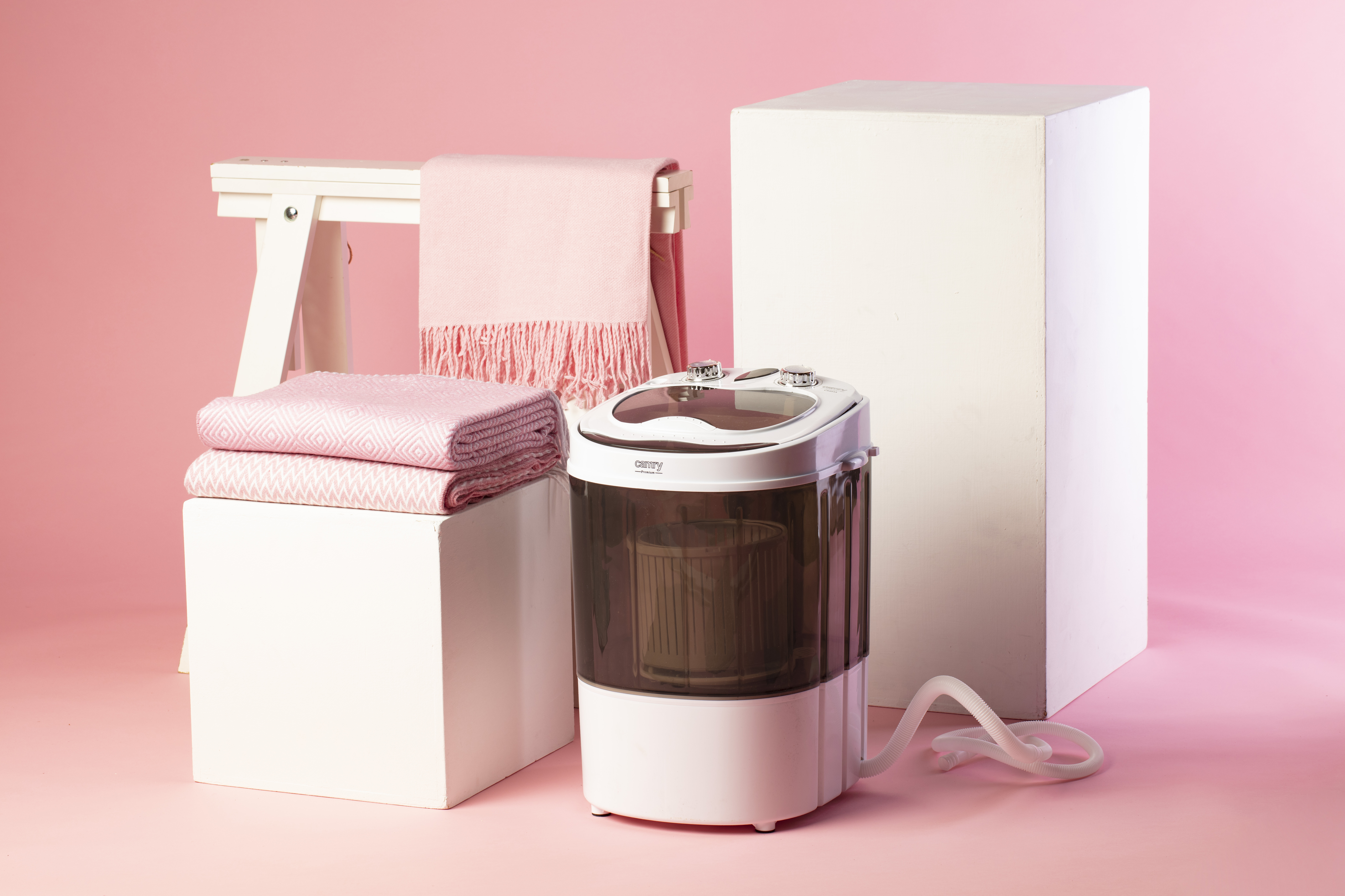 original-20598.jpg Camry | Mini washing machine | CR 8054 | Top loading | Washing capacity 3 kg | Depth 37 cm | Width 36 cm | White/Gray - Image 1