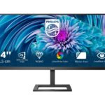 Philips | UltraWide LCD monitors | 345E2AE | 34 | IPS | WQHD | 21:9 | 75 Hz | 4 ms | 3440 x 1440 pikseļi | 300 cd/m² | HDMI pieslēgvietu skaits: 2 | Melns
