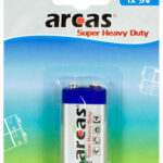 Arcas | 9V/6LR61 | Super Heavy Duty | 1 pc(s)