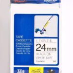 Brother | TZe-FX251 Flexible ID Laminated Tape | Black on White | TZe | 8 m | 2.4 cm