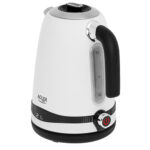 Adler | Tējkanna | AD 1295 W | Elektriskā | 2200 W | 1,7 L | Nerūsējošā tērauda | 360° rotējoša pamatne | Balta - Image 4