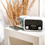 Adler | Bluetooth radio | AD 1185 | AUX ieeja | Balts