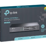 TP-LINK | Switch | TL-SF1016DS | Unmanaged | Desktop/Rackmountable | 10/100 Mbps (RJ-45) ports quantity 16 | Power supply type External