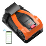 AYI | Газонокосилка | A1 1400i | Площадь скашивания 1400 м² | Wi-Fi приложение Да (Android; iOS) | Время работы 120 мин | Бесщеточный двигатель | Максимальный угол наклона 37 % | Скорость 22 м/мин | Водонепроницаемость IPX4 | 68 дБ | 5200 мАч | Ограничительный провод 180 м; 180 скоб; 10 винтов для режущего лезвия; 2 дальномера; 1 зарядная станция, 4 гвоздя для крепления зарядной станции; 1 шестигранный ключ; 1 удлинитель 5 м — изображение 14
