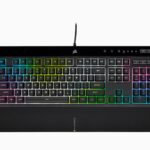 Corsair | Резиновые мембраны | Игровая клавиатура | K55 RGB PRO XT | Игровая клавиатура | Проводная | RGB LED подсветка | США | Черная