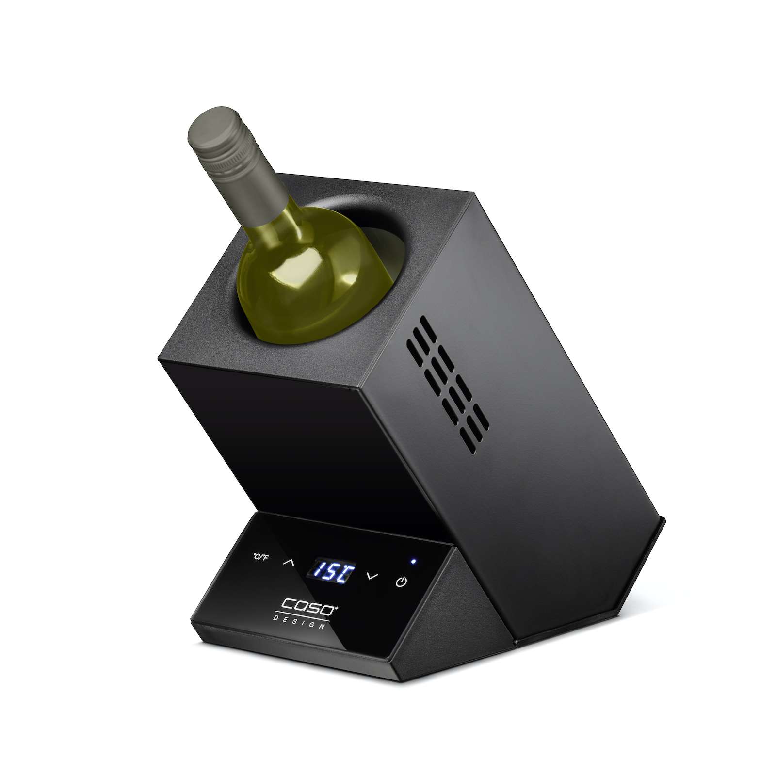 original-27065.jpg Caso | Охладитель для одной бутылки вина | WineCase One | Класс энергоэффективности: Не применяется | Отдельностоящий | Вместимость: 1 бутылка | Черный — изображение 1