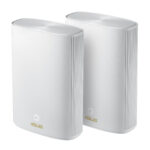 ZenWiFi AX Hybrid (XP4) (2 gab. balts) | 802.11ax | 574+1201 Mbit/s | Ethernet LAN (RJ-45) porti 2 | Mesh atbalsts: Jā | MU-MiMO: Jā | 1 x USB 3.0