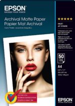 Arhīva matēts papīrs - A4 - 50 loksnes | A4