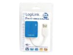 Logilink | USB 2.0 centrmezgls 4 portu, Smile, zils - Image 3