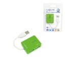 Logilink | USB 2.0 centrmezgls 4 portu, Smile, zaļš - Image 3