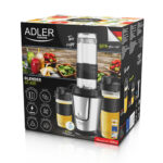 Adler | Blenderis | AD 4081 | Galda | 800 W | Krūkas materiāls: BPA nesaturoša plastmasa | Krūkas tilpums: 0,4 + 0,57 l | Ledus smalcināšana | Melns/nerūsējošais tērauds