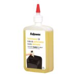 Fellowes | Масло для шредеров 355 мл | Для использования со всеми шредерами Fellowes с поперечной и микрорезкой. Смазывайте шредер маслом каждый раз при опорожнении мусорного ведра или как минимум два раза в месяц. Пластиковая бутылка с дозатором и удлиненным носиком обеспечивает полное покрытие.