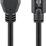 Goobay | Apaļš kabelis | Sinhronizācijas un uzlādes īpaši ātrdarbīgs USB-C uz USB A 3.0 uzlādes kabelis | 67999 | USB 3.0 tēviņš (A tips) | USB-C tēviņš