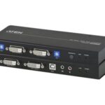Aten | USB DVI divējāda skata Cat 5 KVM paplašinātājs | CE604