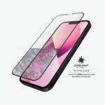 PanzerGlass | Caurspīdīgs ekrāna aizsargs | Apple | iPhone 13 Mini | Rūdīts stikls | Melns | Antibakteriāls stikls; Izturīgs pret skrāpējumiem un baktērijām; Triecienus absorbējošs; Viegli uzstādāms