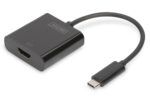 Digitus | USB C tipa uz HDMI adapteris | DA-70852 | Melns | USB C tipa | 0,15 m