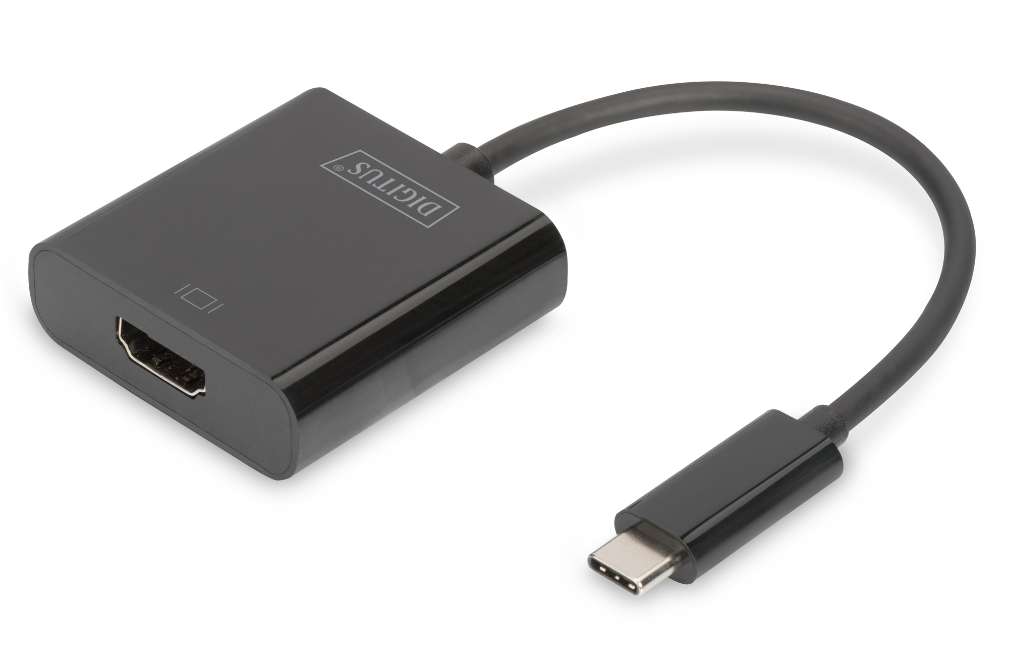 oriģināls-33672.jpg Digitus | USB C tipa uz HDMI adapteris | DA-70852 | Melns | USB C tipa | 0,15 m - Image 1