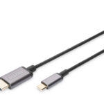 Digitus | USB C tipa uz HDMI adapteris | DA-70821 | Melns | USB C tipa | 1,8 m