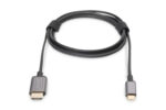 Digitus | USB Type-C — HDMI адаптер | DA-70821 | Черный | USB Type-C | 1,8 м — изображение 2