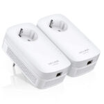 TP-LINK | AV1300 gigabitu caurlaides elektrolīnijas sākuma komplekts | TL-PA8010P komplekts | 1300 Mb/s | Ethernet LAN (RJ-45) porti 1 | Nav Wi-Fi | Papildu ligzda