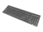 Natec | Keyboard | Discus 2 Slim | Standard | Wired | US | Black | USB 2.0 | 424 g | Numeric keypad - Image 6