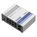 Teltonika | Ethernet komutators | TSW200 | Nepārvaldīts | Darbvirsma | Gigabit Ethernet (vara) pieslēgvietu skaits: 8 | 10 Gbps (RJ-45) pieslēgvietu skaits: 0 | SFP pieslēgvietu skaits: 2 | SFP+ pieslēgvietu skaits: 0 | Kombinēto pieslēgvietu skaits: 0 | Power over Ethernet (PoE) pieslēgvietu skaits: 8 | Barošanas avota tips: Aizsardzības klase: IP30 | 24 mēneši