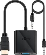 Goobay | HDMI/VGA adapteris, niķelēts | 68793 | Melns | HDMI tēviņš (A tips) | VGA mātīte (15 kontaktu)