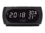 Adler | Clock with Thermometer | AD 1186 | Black - Image 5