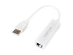 Logilink | Ātrais Ethernet USB 2.0 uz RJ45 adapteris: | 0,115 m | Balts | USB-A uz RJ45 - Image 5