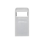 Kingston | USB 3.2 флешка | DataTraveler micro | 256 ГБ | USB 3.2 | Серебристый