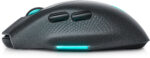 Dell | Игровая мышь | AW620M | Проводная/беспроводная | USB-A | Dark Side of the Moon