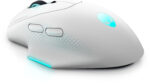 Dell | Gaming Mouse | AW620M | Wired/Wireless | Alienware Wireless Gaming Mouse | Lunar Light - Image 3