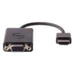 Dell | Adapteris HDMI uz VGA | 470-ABZX | Melns | HDMI - Vīrietis | HD-15 (VGA) - Sieviešu