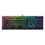 Razer | Mehāniskā spēļu tastatūra | BlackWidow V4 X | Mehāniskā spēļu tastatūra | Vadu | ASV | Melna | Dzelteni mehāniskie slēdži (lineārie)