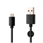 Fiksēts | Kabelis USB/USB-C | Melns