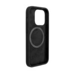 Fixed | MagFlow with MagSafe support | Back cover | Apple | iPhone 14 Pro | Liquid silicon | Black - Image 4