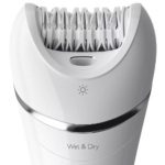 Philips | Эпилятор | BRE710/00 | Время работы (макс.): 40 мин | Количество уровней мощности: не указано | Влажная и сухая эпиляция | Белый/розовый — изображение 2
