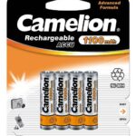 Camelion | AAA/HR03 | 1100 mAh | Uzlādējamas baterijas Ni-MH | 4 gab.