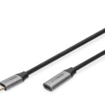 Digitus | USB-C/M uz USB-C/F pagarinātāja kabelis | DB-300230-010-S | USB-C uz USB-C USB C, spraudnis | USB-C ligzda