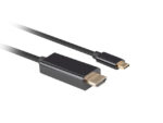 Lanberg | USB-C uz HDMI kabelis | CA-CMHD-10CU-0018-BK | Melns | 1,8 m - Image 2