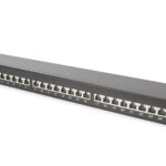 CAT 6A | Patch Panel | RJ45, 8P8C | Suitable for 483 mm (19) cabinet mounting; Transmission properties: Category 6A, Class EA; Area of application: Up to 500 MHz, 10GBase-T; Size:482.6 x 44 x 109mm | RJ45 shielding (Tinned bronze)