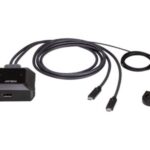 Aten | 2 portu USB-C 4K DisplayPort KVM slēdzis ar tālvadības portu selektoru | US3312 | Garantija 24 mēneši
